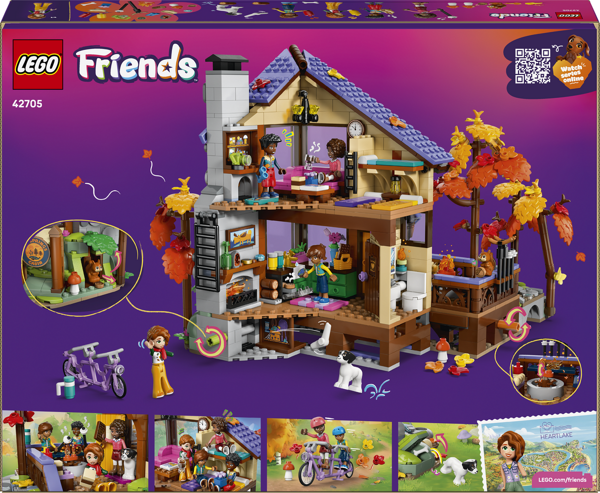 LEGO Friends Cozy Fall Forest Cabin 42705L