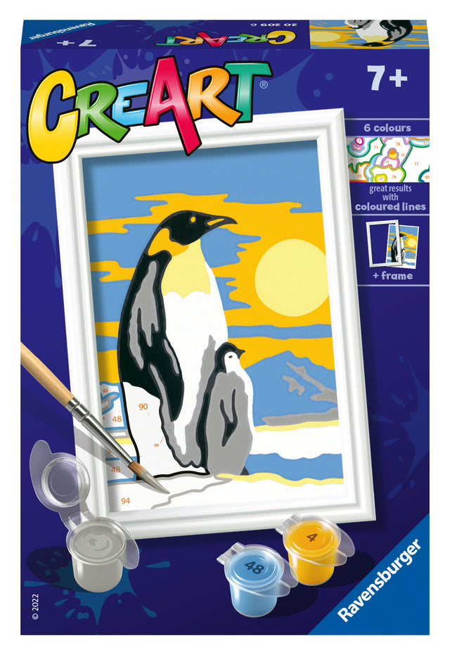 Ravensburger Paint by Numbers Penguin Family 202096V