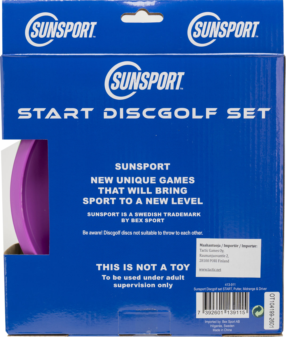 Sunsport Discgolf starter set, 3 pcs 413-911