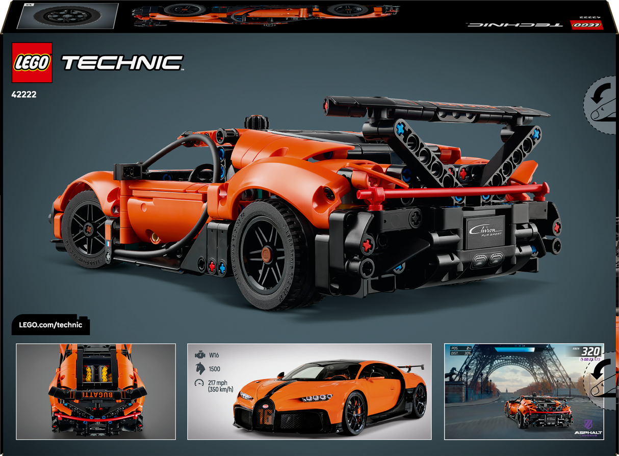 LEGO Technic Bugatti Chiron Pur Sport Hypercar 42222L