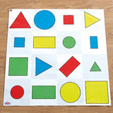 TTS Bee-Bot and Blue-Bot Shapes, Colour and Size Mat IT00854B