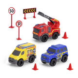 Dickie Toys Emergency Services Station and Vehicle Playset 203713017B