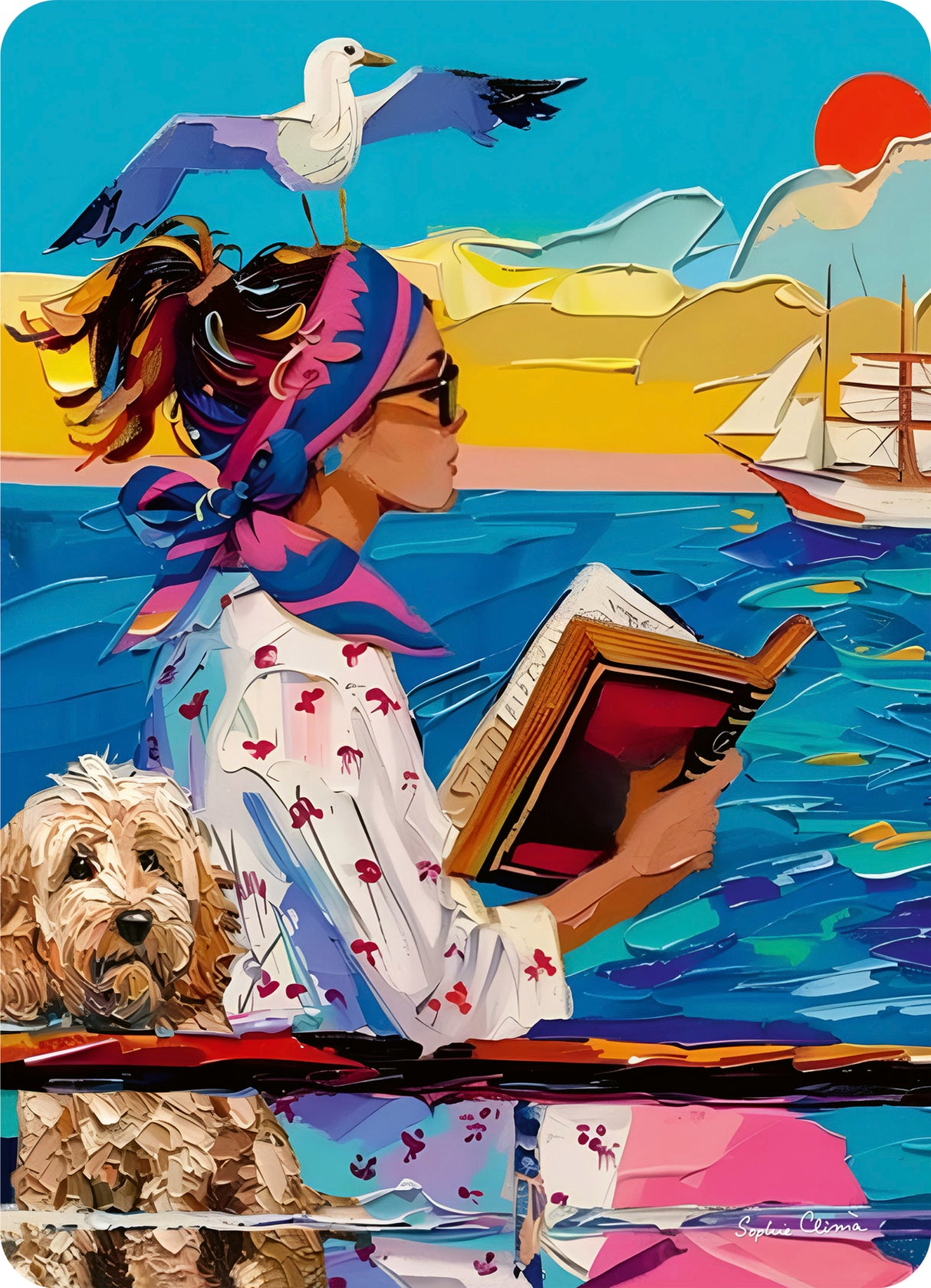 Ravensburger Puzzle 3x100 Pieces: Have Dog, Will Travel  & Easel Set 12002049V
