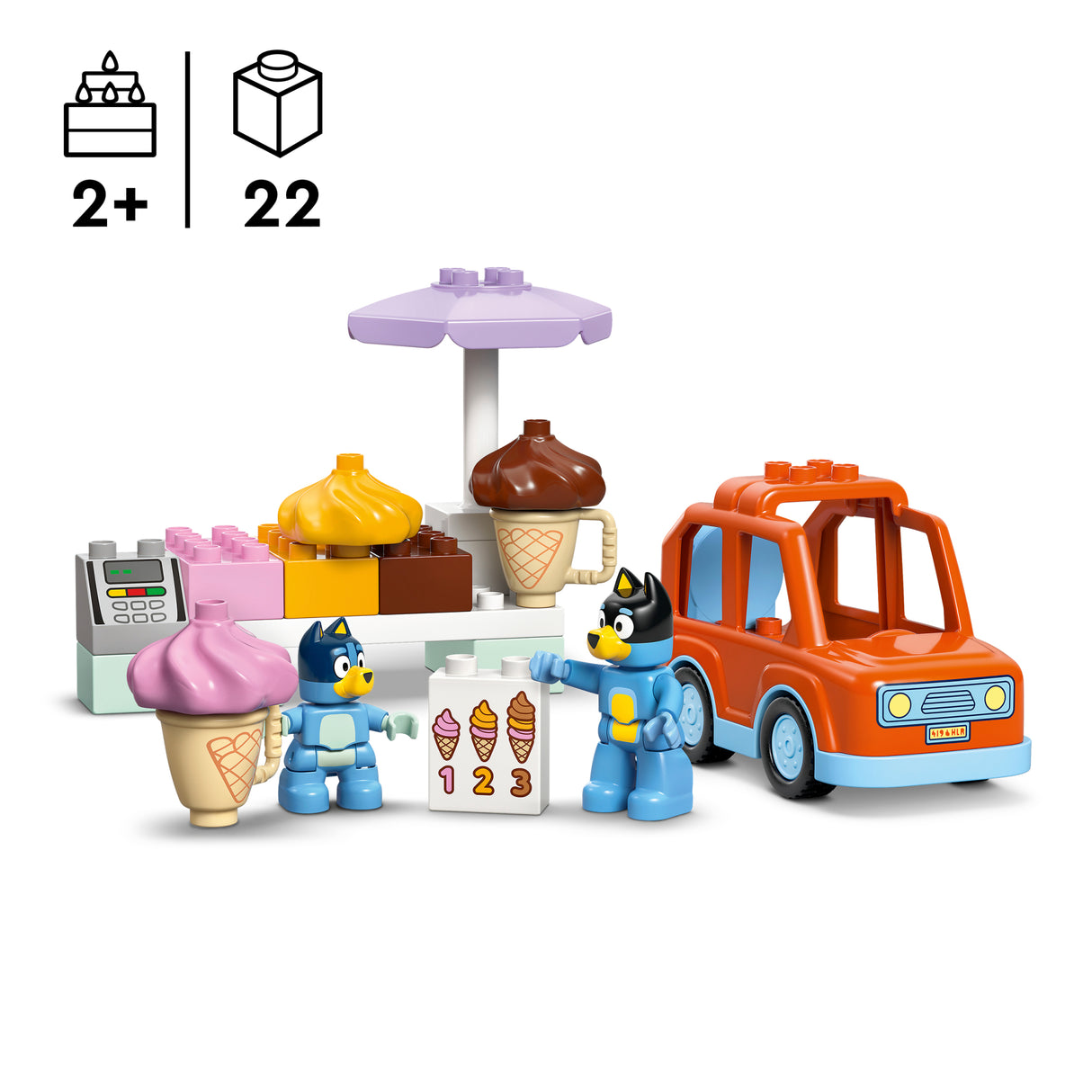 LEGO DUPLO Ice Cream Trip with Bluey 10458L
