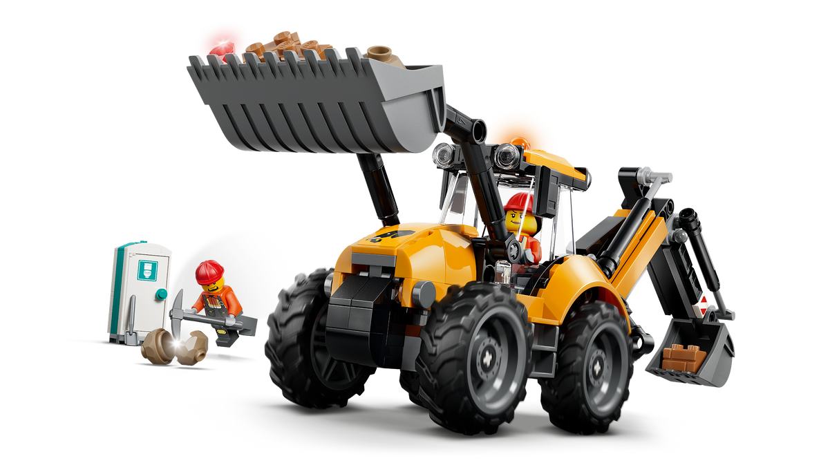 LEGO City Yellow Backhoe Loader 60480L