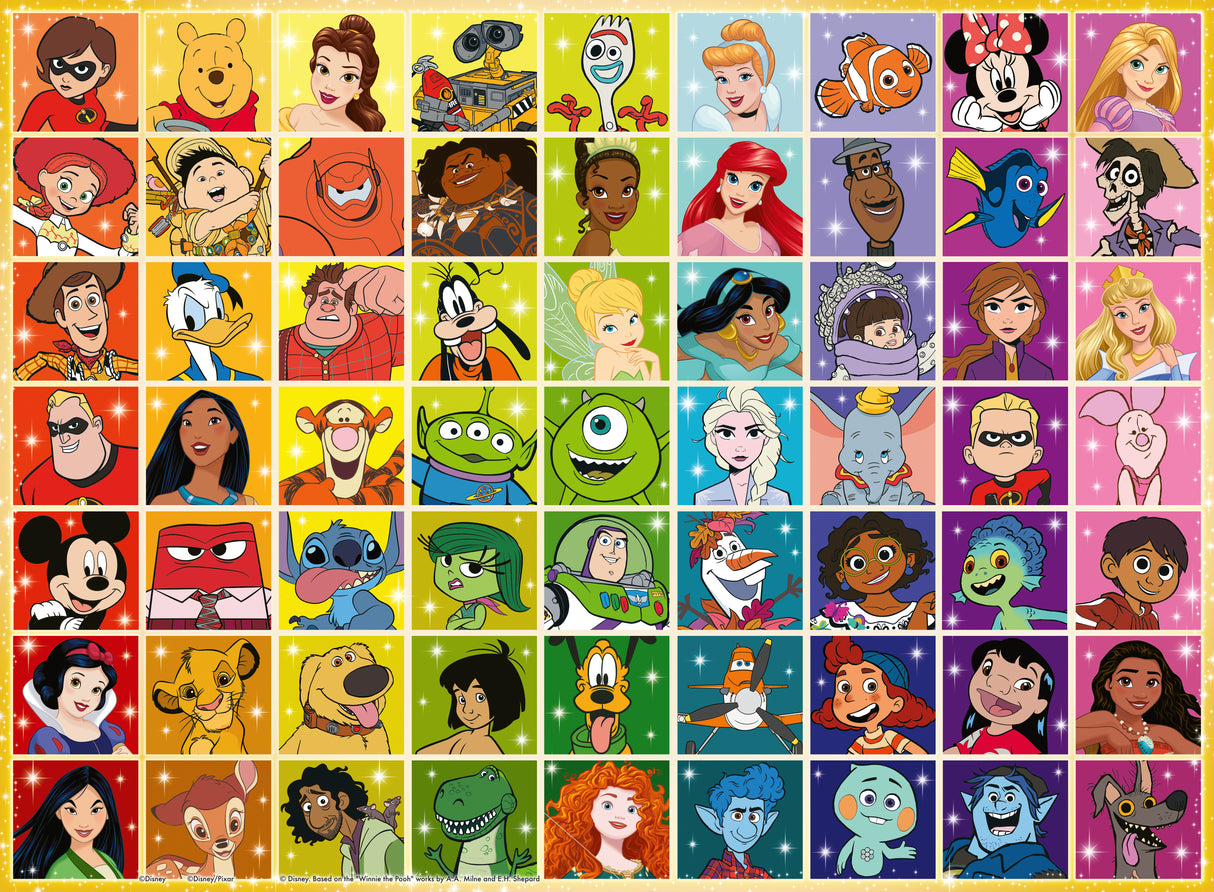 Ravensburger Puzzle 100 pc Disney multiple characters 133321V
