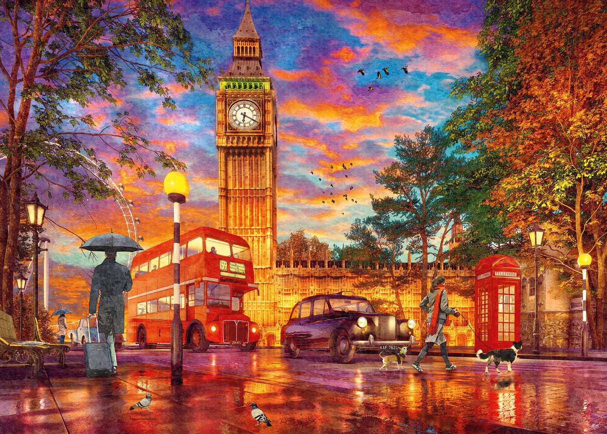 Ravensburger Puzzle 1000 pc Sunset on the Square 12000184V