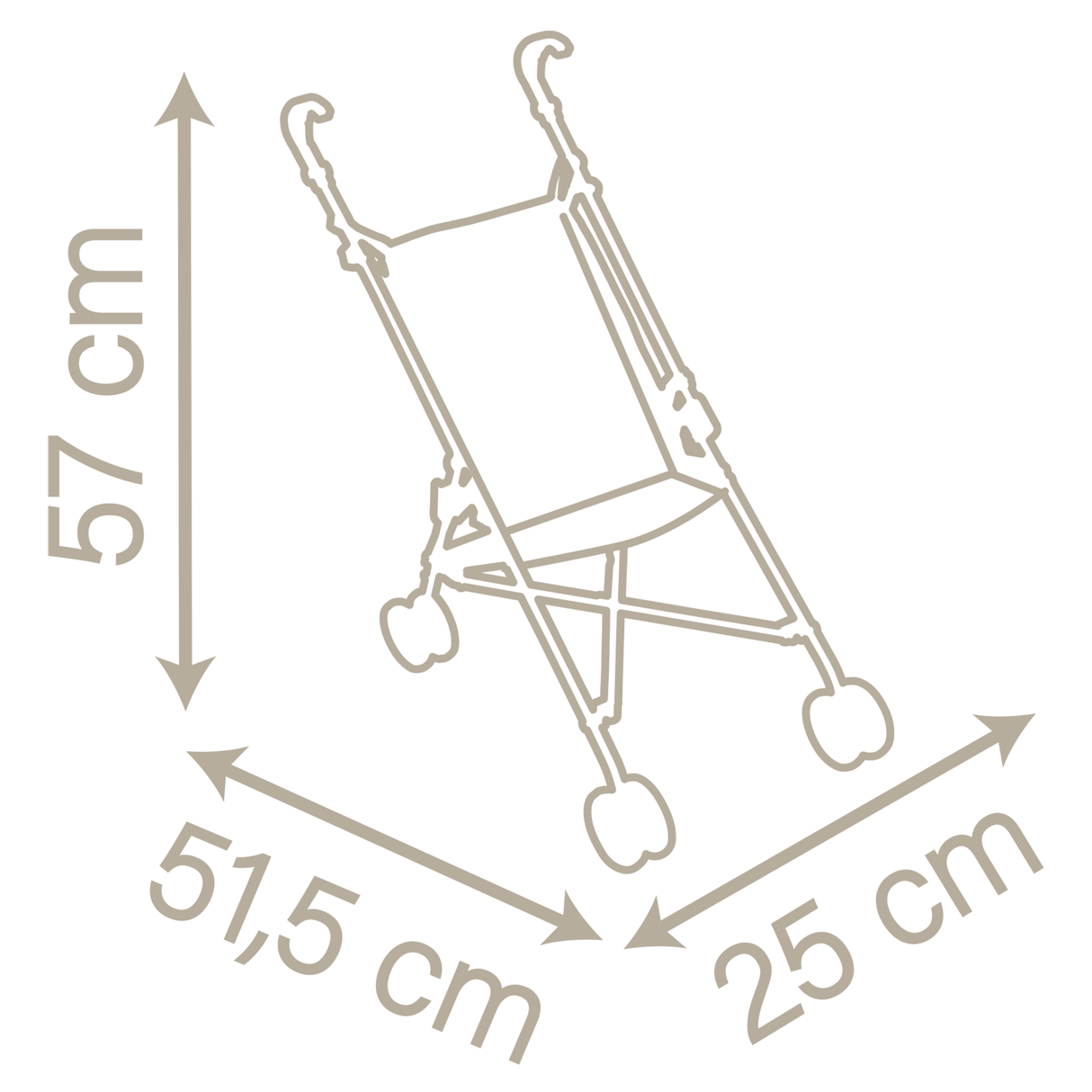 Smoby Baby Dolls Pushchair 220407S