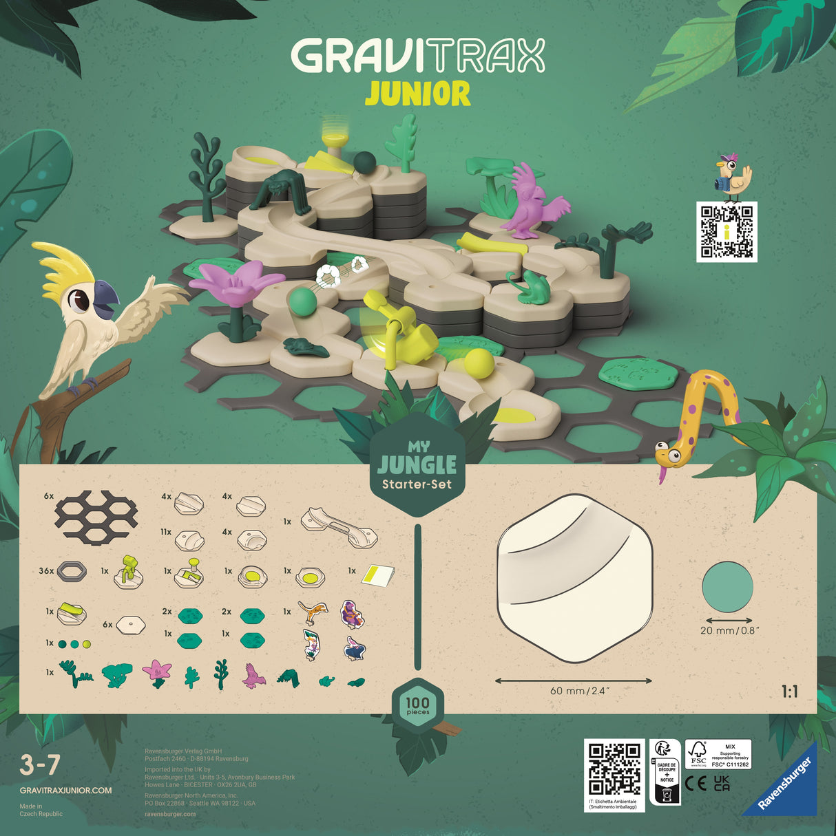 Ravensburger GraviTrax Junior Starter Set  Jungle 27499UU