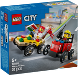 LEGO City Pizza vs. Fire Truck Race Car Pack 60458L