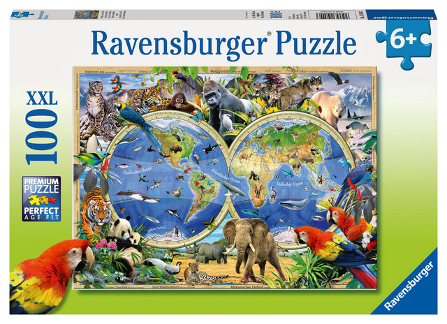 Ravensburger Puzzle 100 pc Animals of the World 105403V