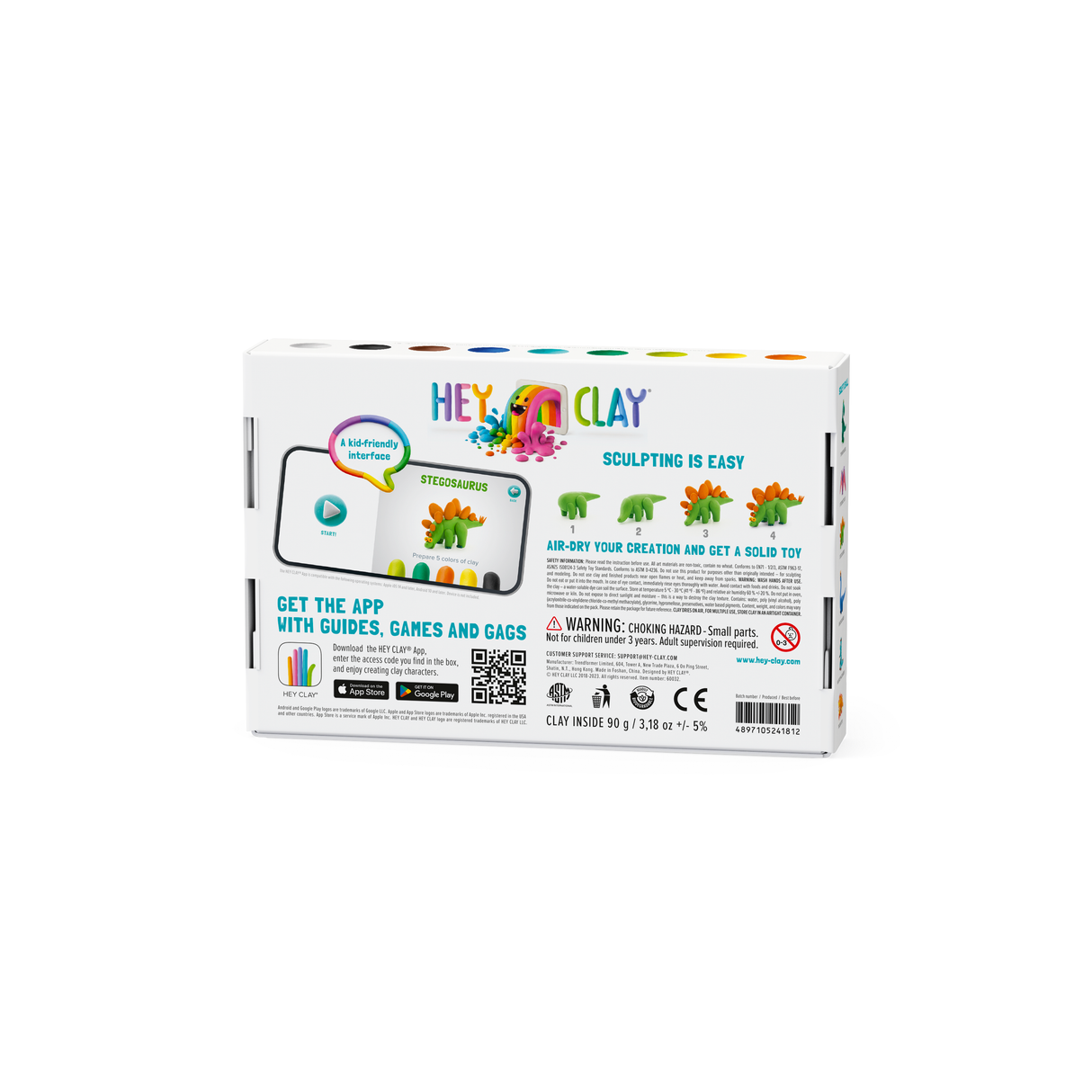 HEY CLAY Modeling Clay Dinosaurs Selection 2 60032E