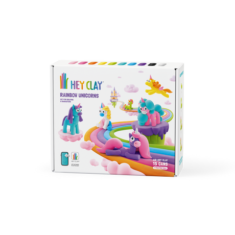 HEY CLAY Modeling Clay Unicorns 15 pc 15028E