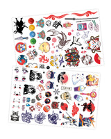Buki Washable Tattoo Set Manga Style 75 pc TA007I