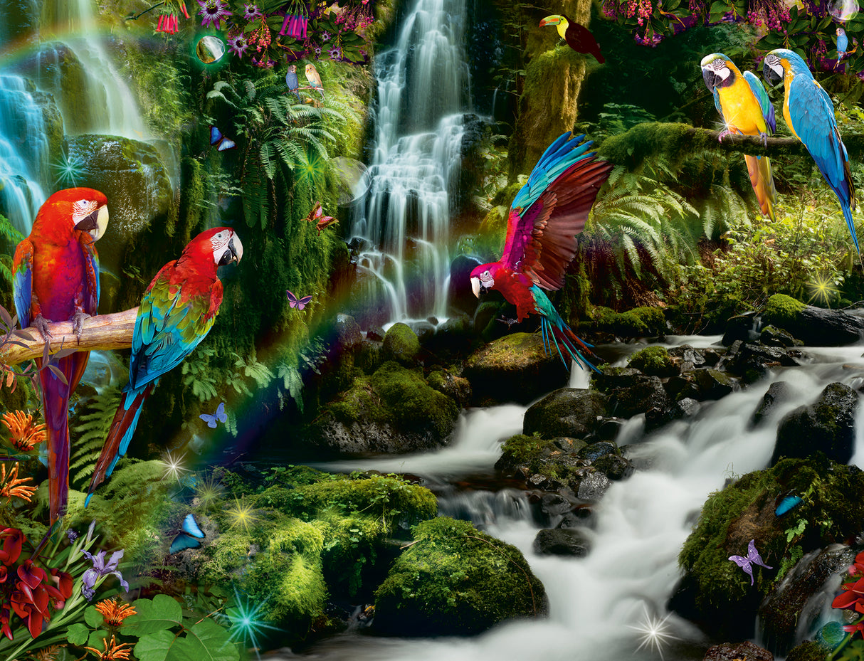 Ravensburger Puzzle 2000 Pieces: Colourful Parrots in The Jungle 171118V
