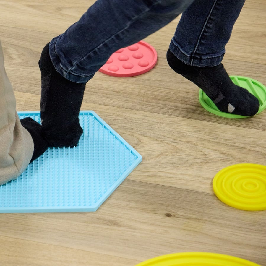 TTS Sensory Textured Floor Pads 10pk SD10568B