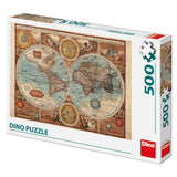 Dino Puzzle 500 pc Ancient World Map 50230D