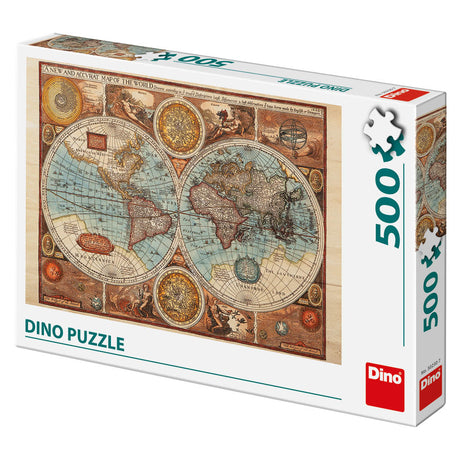 Dino Puzzle 500 pc Ancient World Map 50230D