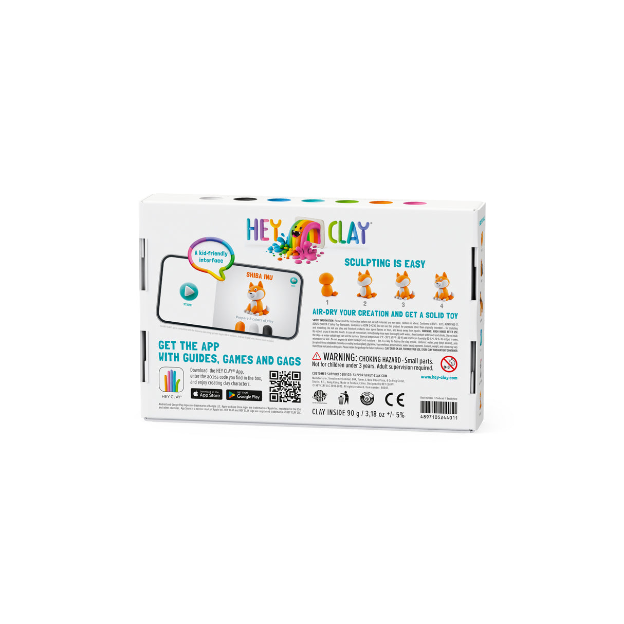 HEY CLAY Modeling Clay 6 pcs: Dog Selection 60047E