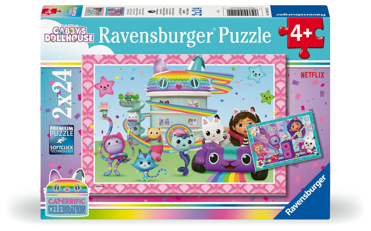 Ravensburger Puzzle 2x24 Pieces: Gabby's Dollhouse 12004112V