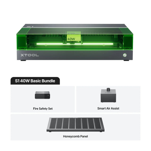 xTool S1 40W Diode Laser Cutter Basic Bundle, Class I P1030509