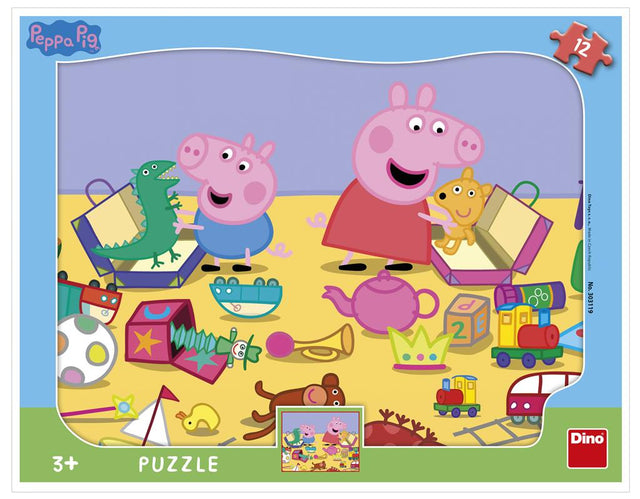 Dino Frame Puzzle 12 pc, Peppa Pig 30311D