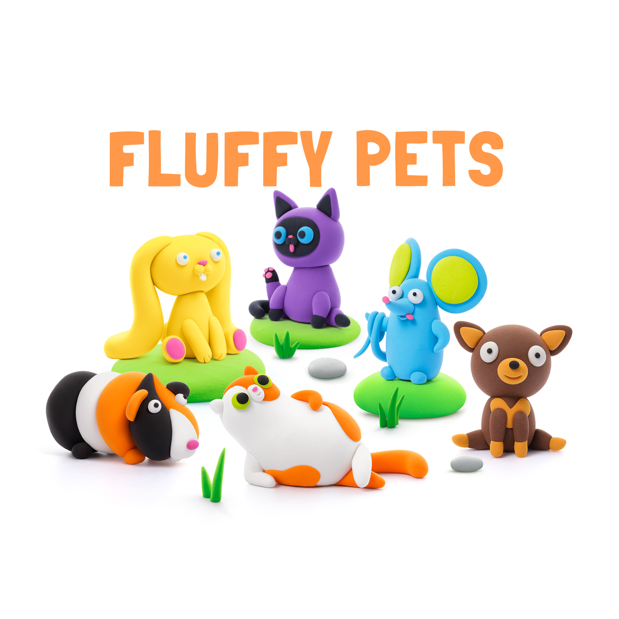 HEY CLAY Modeling Air-Dry Clay Fluffy Bets 15023E