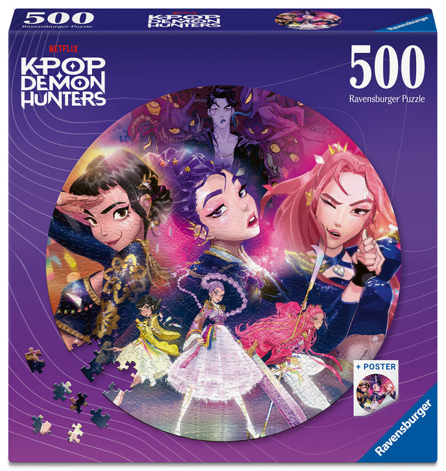 Ravensburger Puzzle 500 pcs KPop Demon Hunters With Poster: For the fans!  12002052V