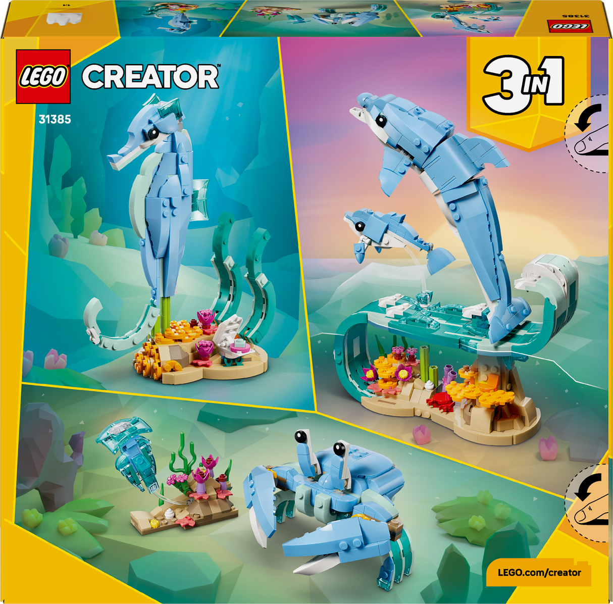 LEGO Creator Sea Animals: Beautiful Dolphins 31385L