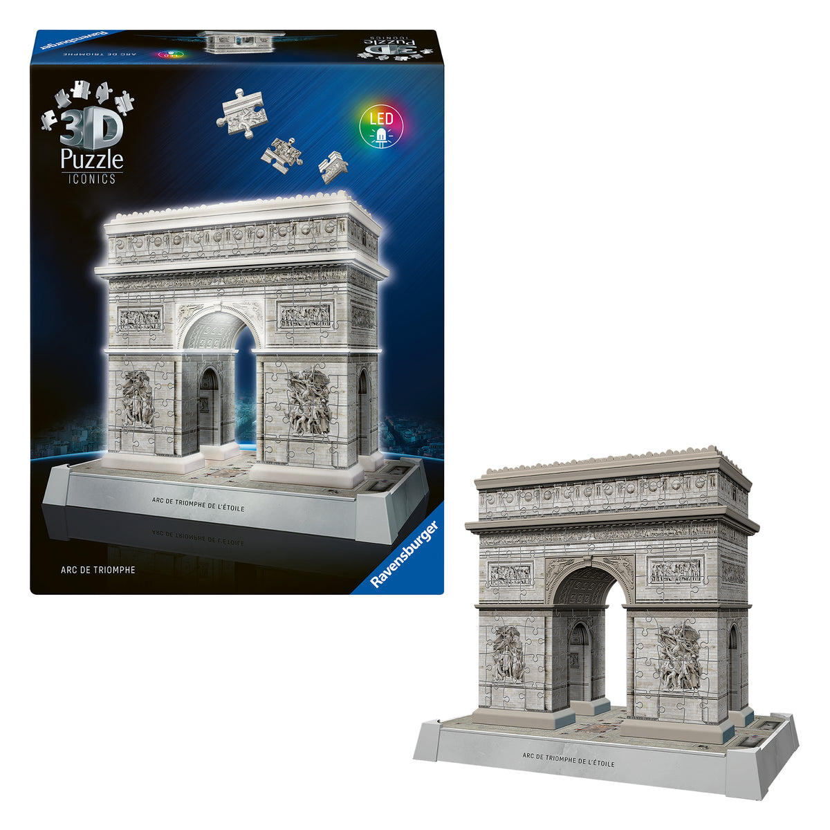 Ravensburger 3D Puzzle With LED Light: Arc de Triomphe 12008029V