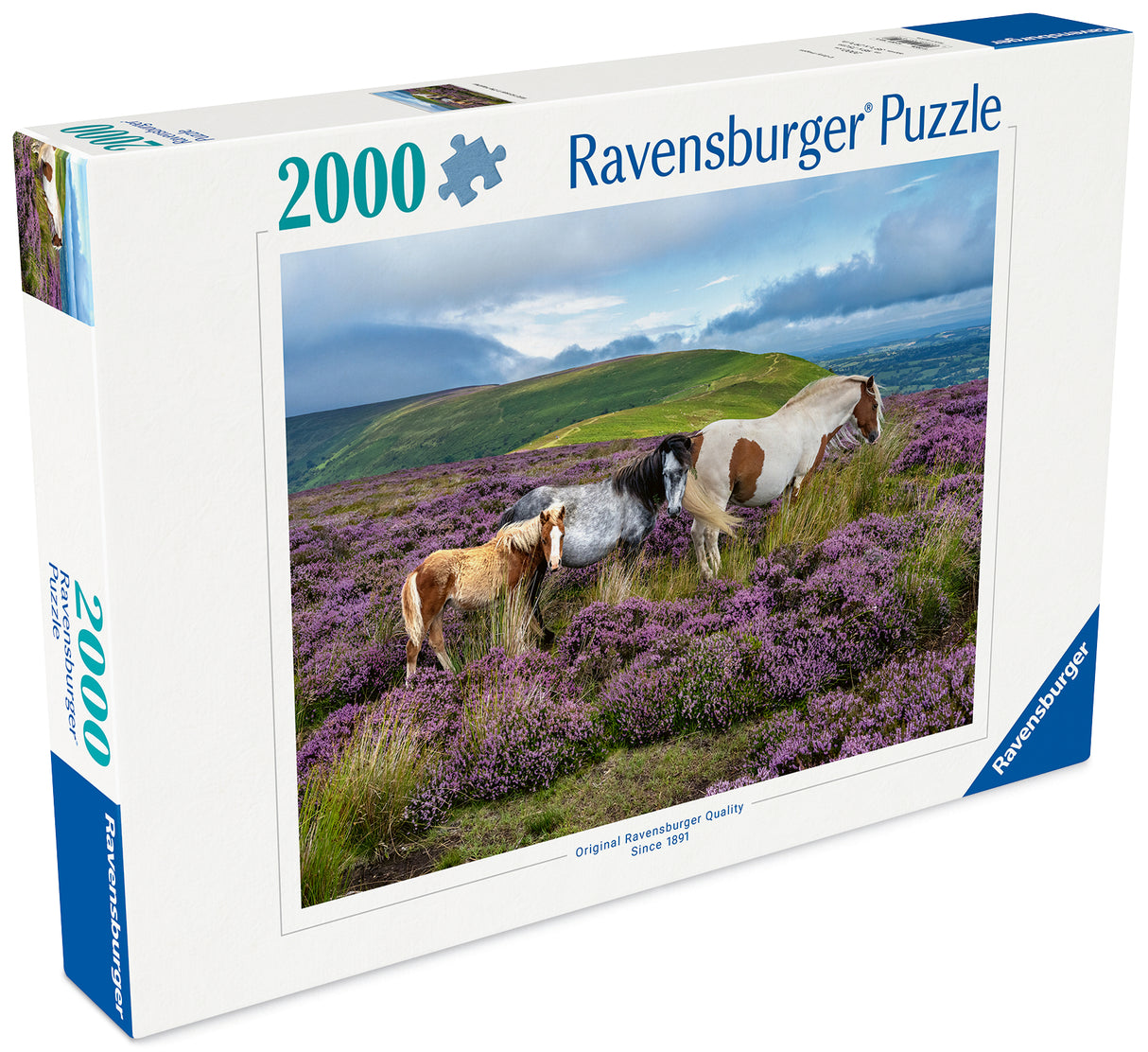 Ravensburger Puzzle 2000 Pieces: Wild Horses in the Heathe 12001751V