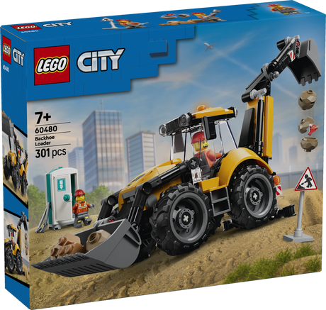 LEGO City Yellow Backhoe Loader 60480L