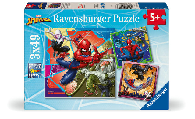 Ravensburger Puzzle 3x49 Pieces: Spider-Man 12004115V