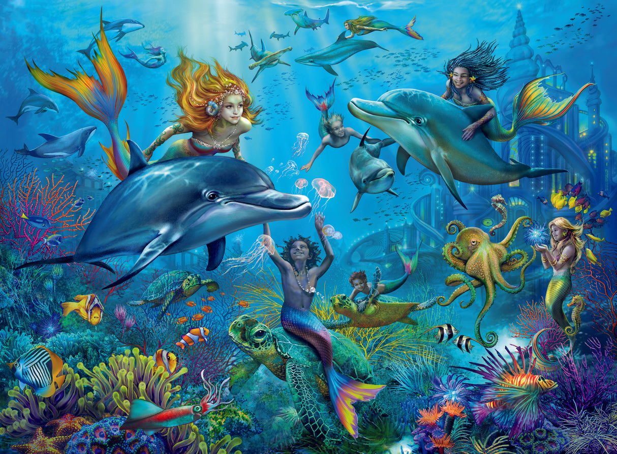Ravensburger puzzle 100 pc Underwater Adventure 12000864V
