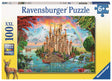 Ravensburger puzzle 100 pc Rainbow castle 132850V