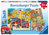 Ravensburger Puzzle 3x49 pc Fire Brigade Run 094011V