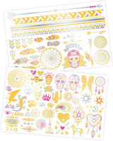 Buki Washable Tattoo 75 pc - Metallic TA002I