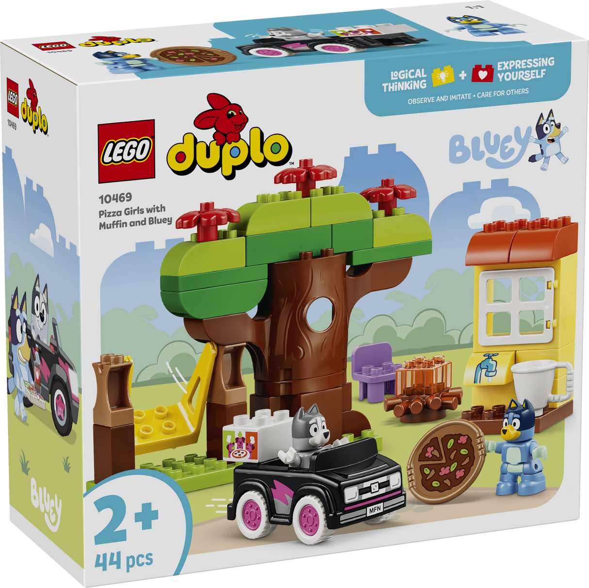 LEGO DUPLO Bluey Pizza Girls with Muffin and Bluey 10469L