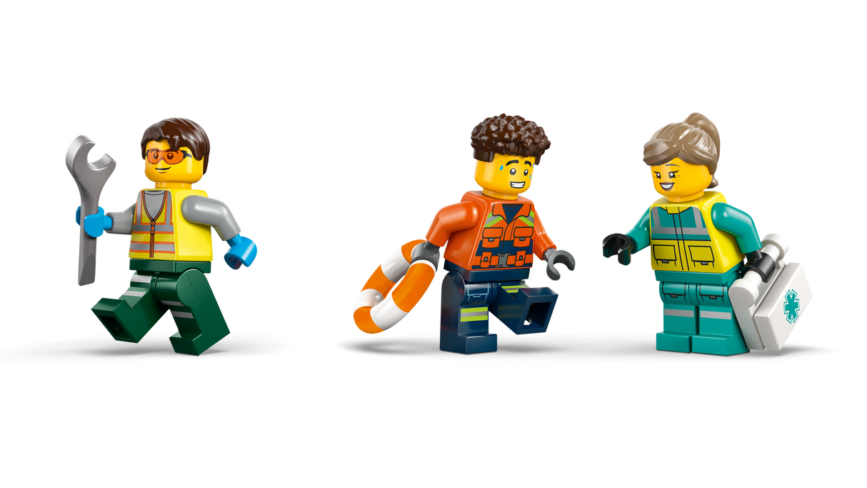 LEGO City Airplane, Service Truck & Hovercraft Remix 60505L