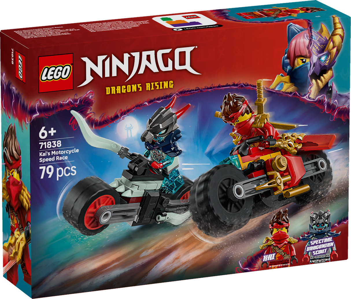 LEGO Ninjago Kai's Motorcycle Speed Race 71838L
