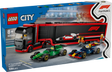 LEGO City F1 Truck with RB20 & AMR24 F1 Cars 60445L