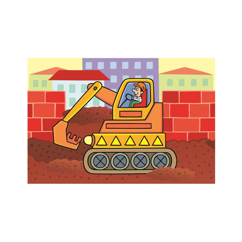 Dino Cube Puzzle 6 pc Vehicles 64317D