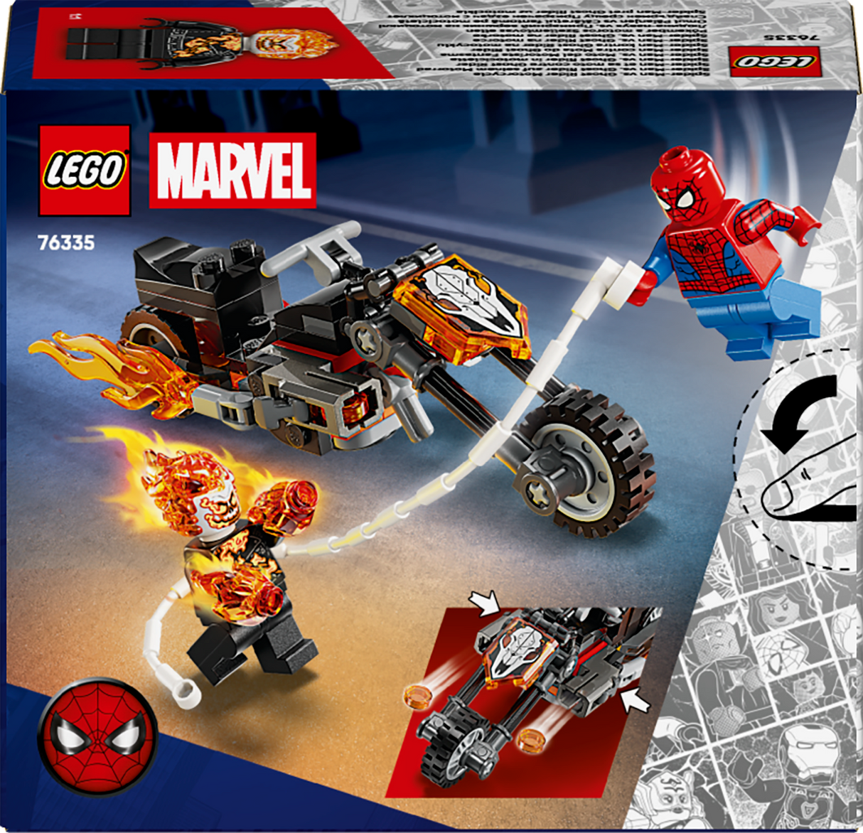 LEGO Super Heroes Spider-Man vs. Ghost Rider Motorcycle 76335L