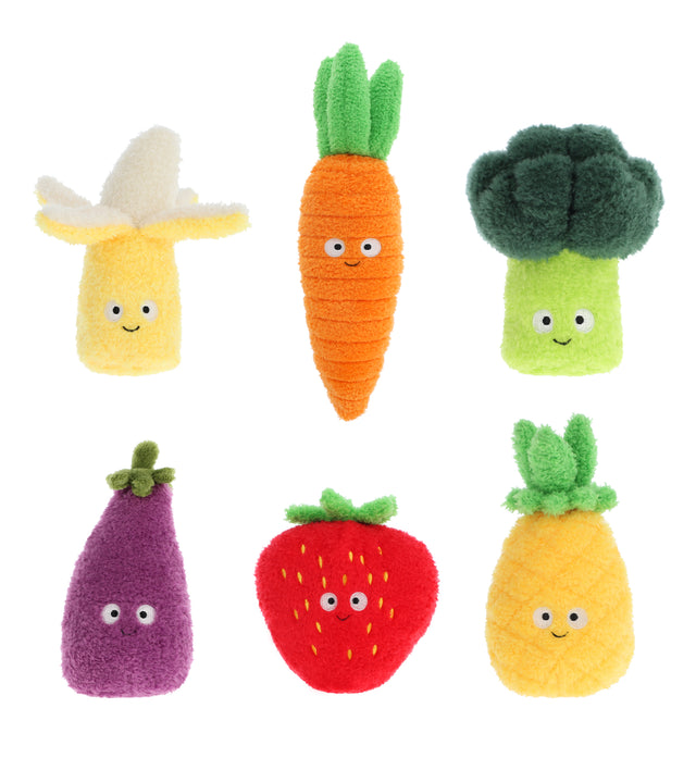 Keel Toys Keeleco Fruits And Vegetables 12 cm - 6 different SE3951K