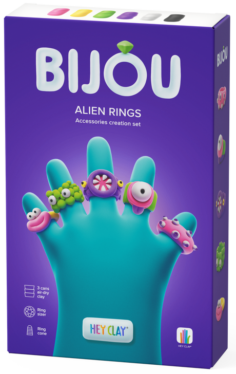 HEY CLAY Modeling Clay Rings Aliens 31003E