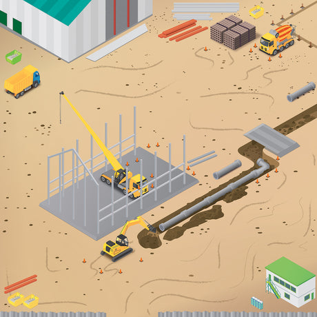 TTS Rugged Robot Construction Site Mat IT10239B