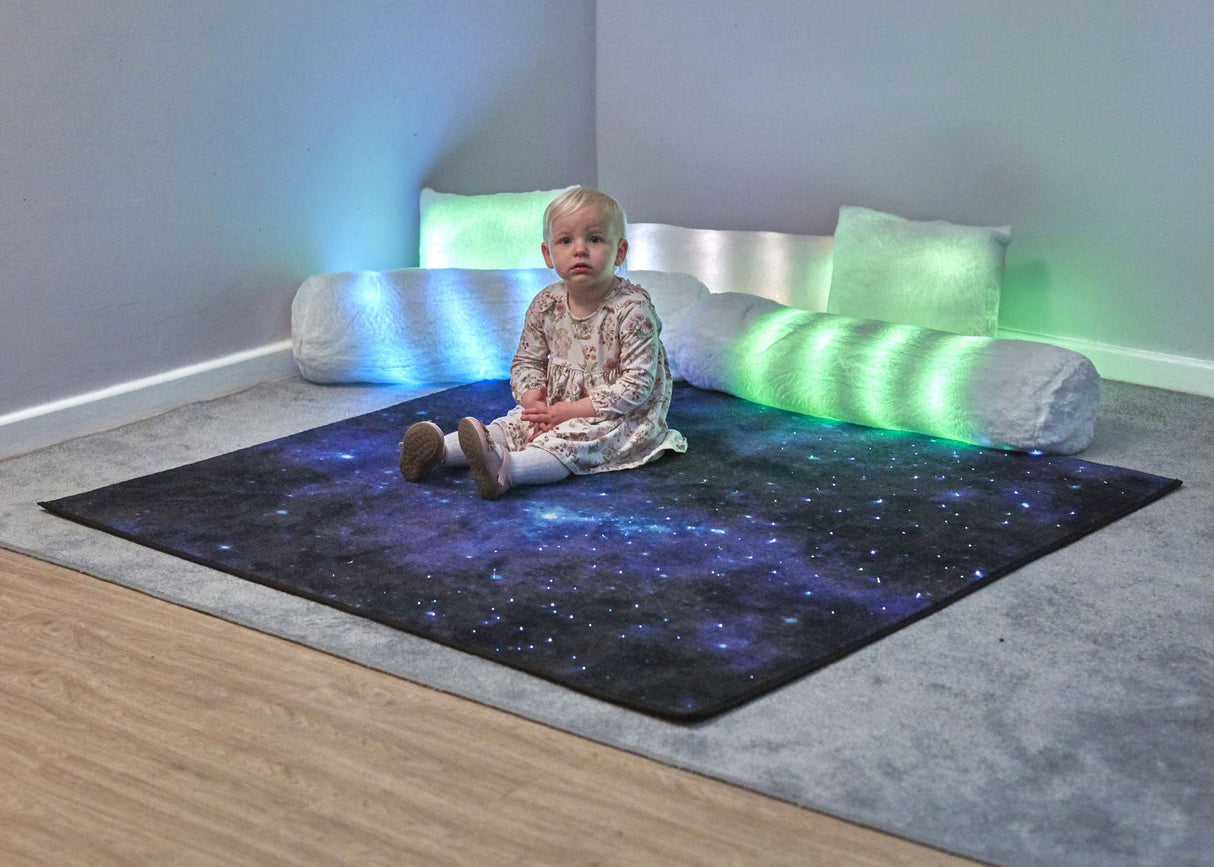 TTS Rechargeable Fibre Optic Sparkle Rug 100cm SD10518B
