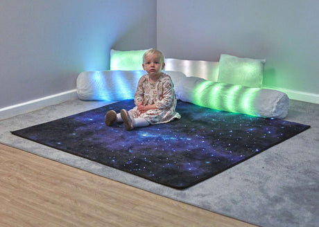 TTS Rechargeable Fibre Optic Sparkle Rug 100cm SD10518B