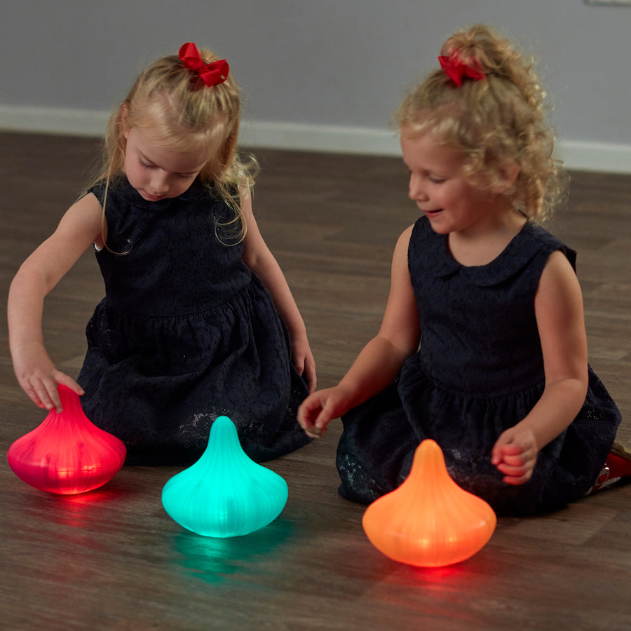 TTS Light Up Twist and Turn Spinning Tops EY10972B