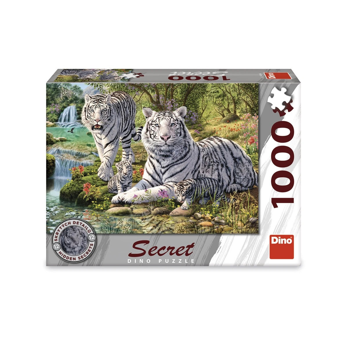 Dino Secret Puzzle 1000 Pieces: White Tiger 53326D